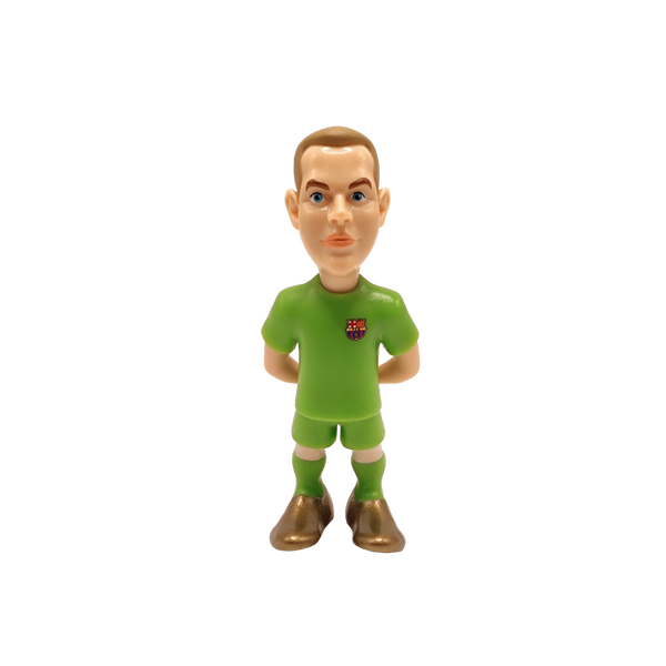 Minix Barcelona 5-pack official licensed 7cm football figurines featuring Lewandowski, Gavi, Pedri, and Ter Stegen for collectors and fans