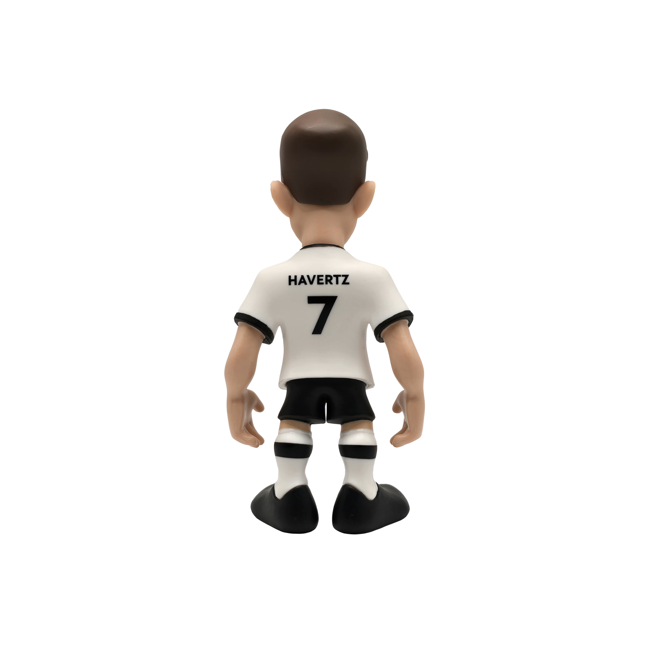 Minix Germany collectible Germany National Team football figurine wearing white kit with Havertz number 7 on back