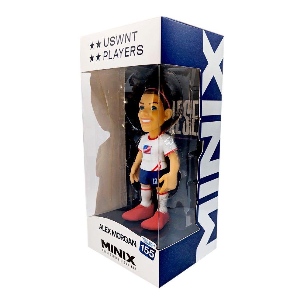 Minix Alex Morgan 12cm collectible figurine in USWNT kit, officially licensed soccer star display collectible in box