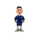 Minix Chelsea FC 12cm collectible football figure in blue kit with silver boots and smiling expression.