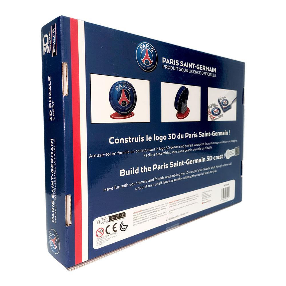 Official 3D Soccer Club Logo Puzzle featuring Paris Saint-Germain logo in high-quality design for fans and collectors