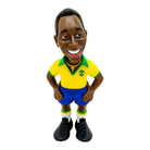 Minix Football Legends Pelé collectible figurine wearing Brazil national team kit, 12cm soccer icon model for fans and collectors.