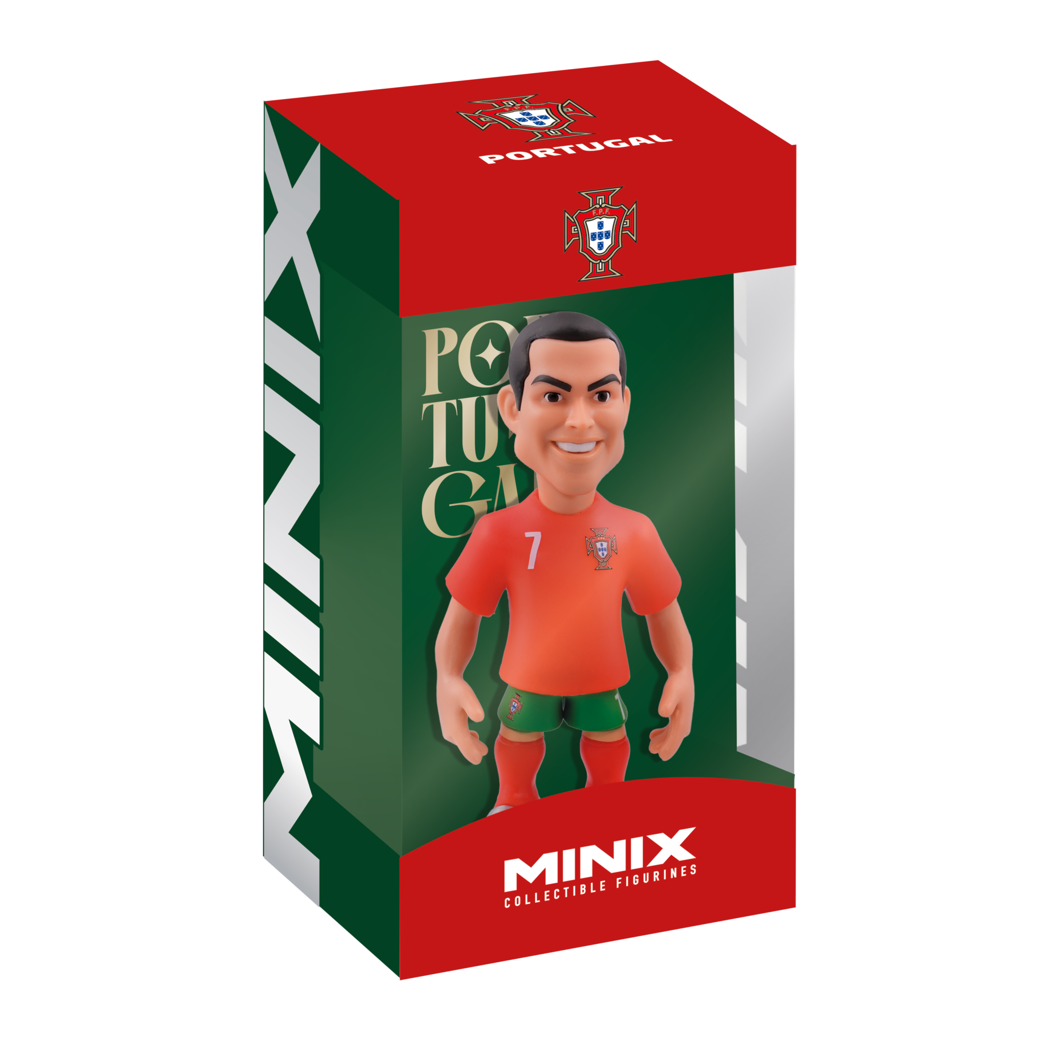 Minix Portugal 12cm official licensed collectible football figurines in authentic team kits