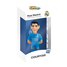 Minix Real Madrid collectible figurine of Courtois in blue kit, official licensed 12cm football star.