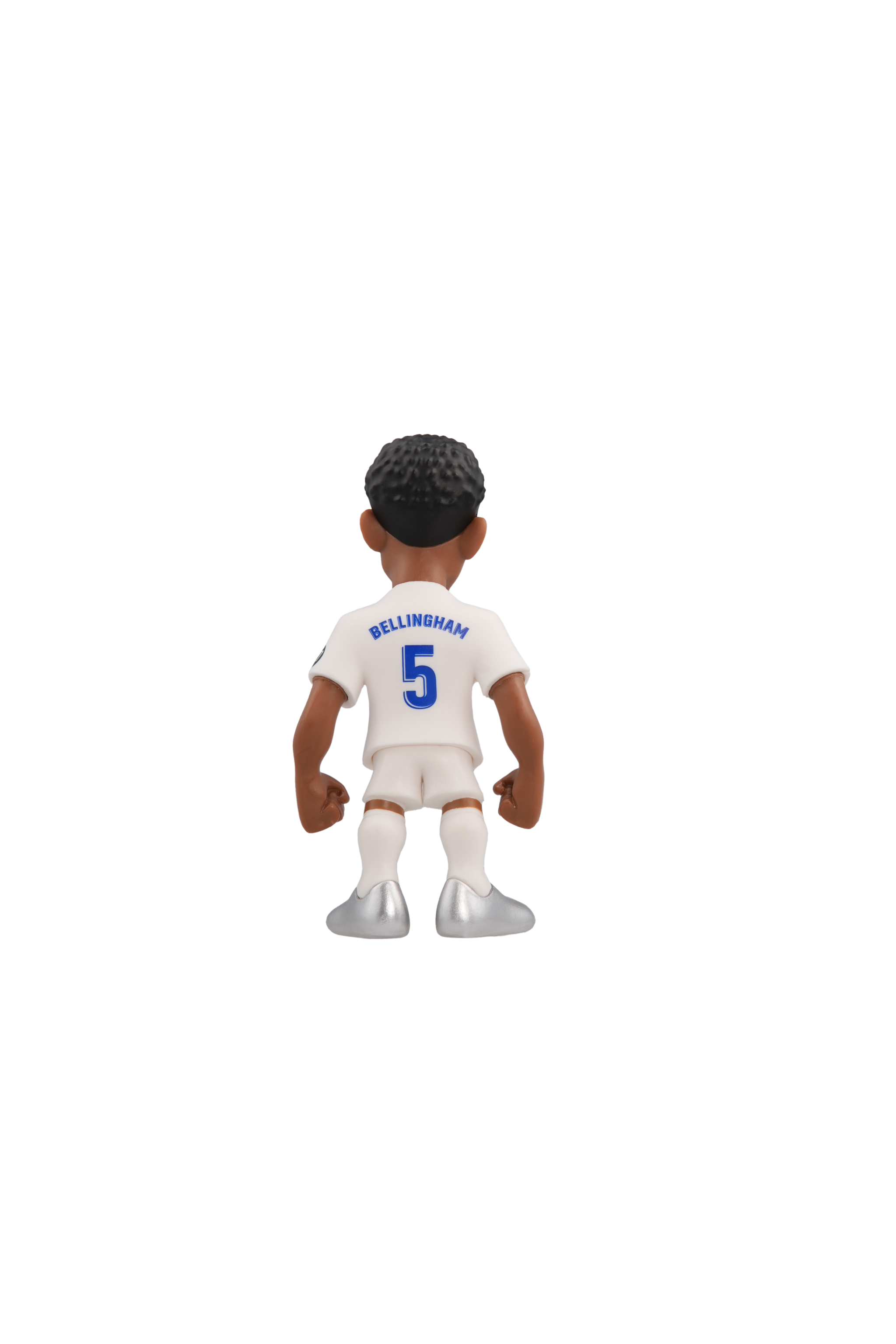 Minix Real Madrid collectible figurine of Bellingham in official white kit, 12cm tall, detailed design
