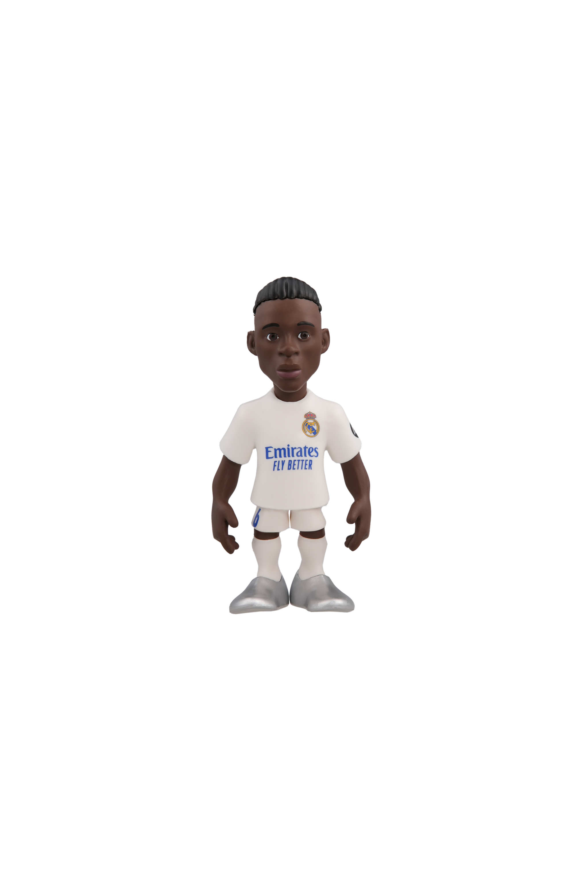 Minix Real Madrid 12cm collectible football figurine in official white kit with detailed features