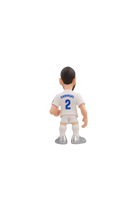 Minix Real Madrid collectible figurine of player Carvajal in white kit, 12cm tall, official licensed merchandise.