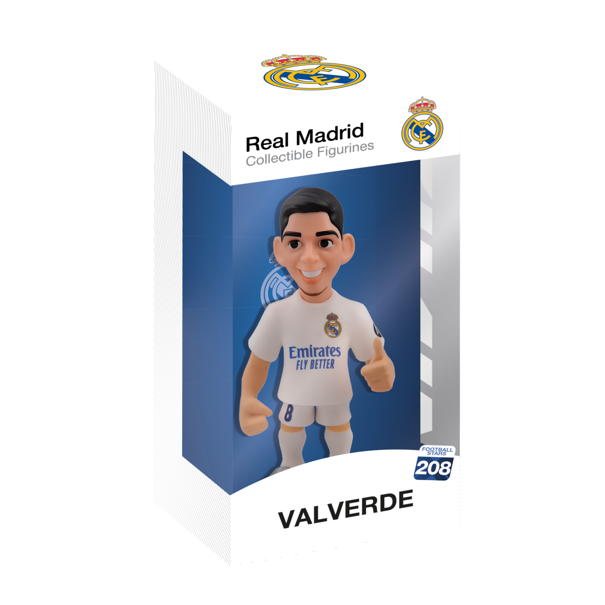 Minix Real Madrid Valverde 12cm officially licensed collectible football figurine in club kit