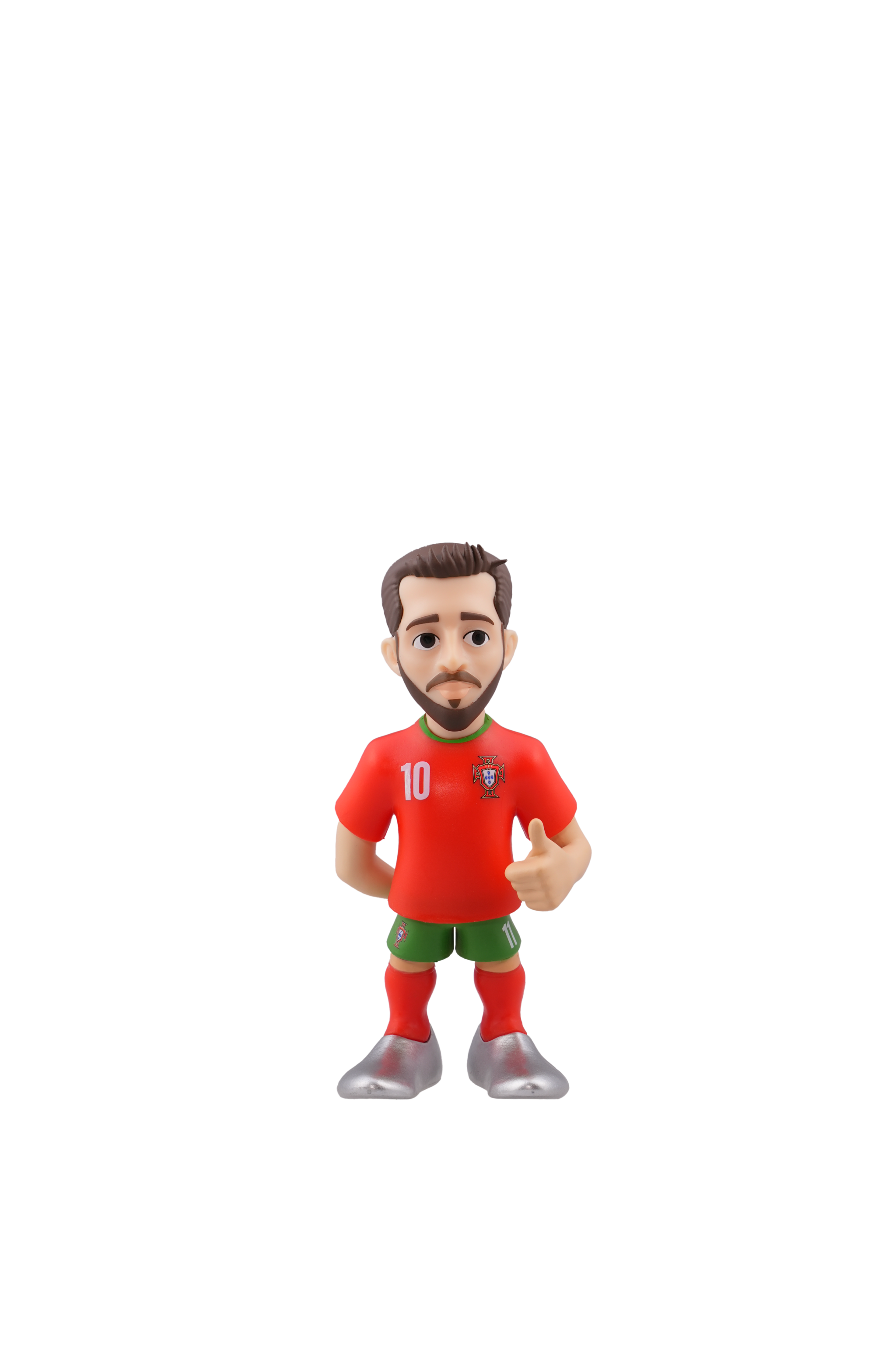 Minix Portugal 12cm collectible figurine wearing red national kit with number 10.