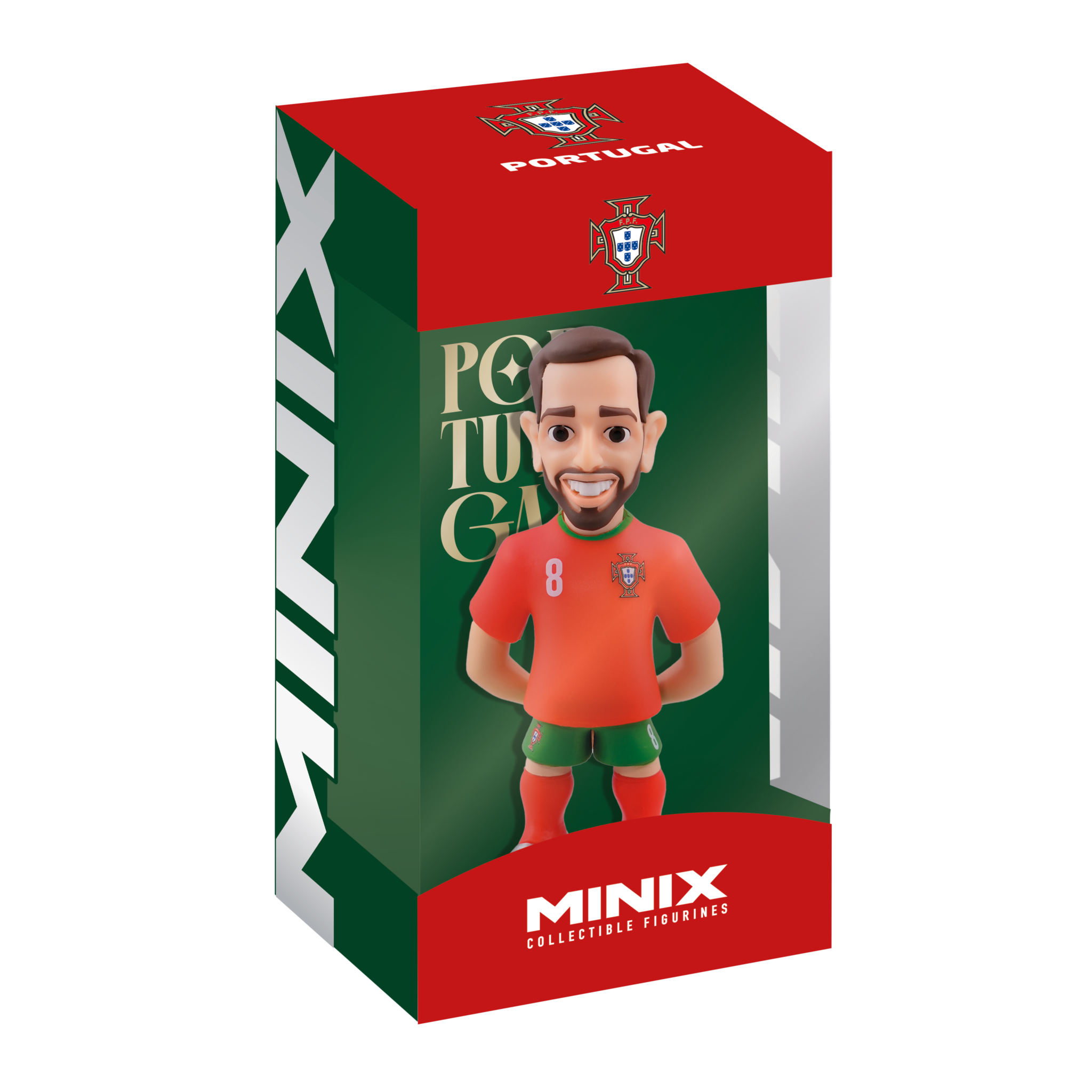 Minix Portugal 12cm collectible figurine in official red and green kit in display box