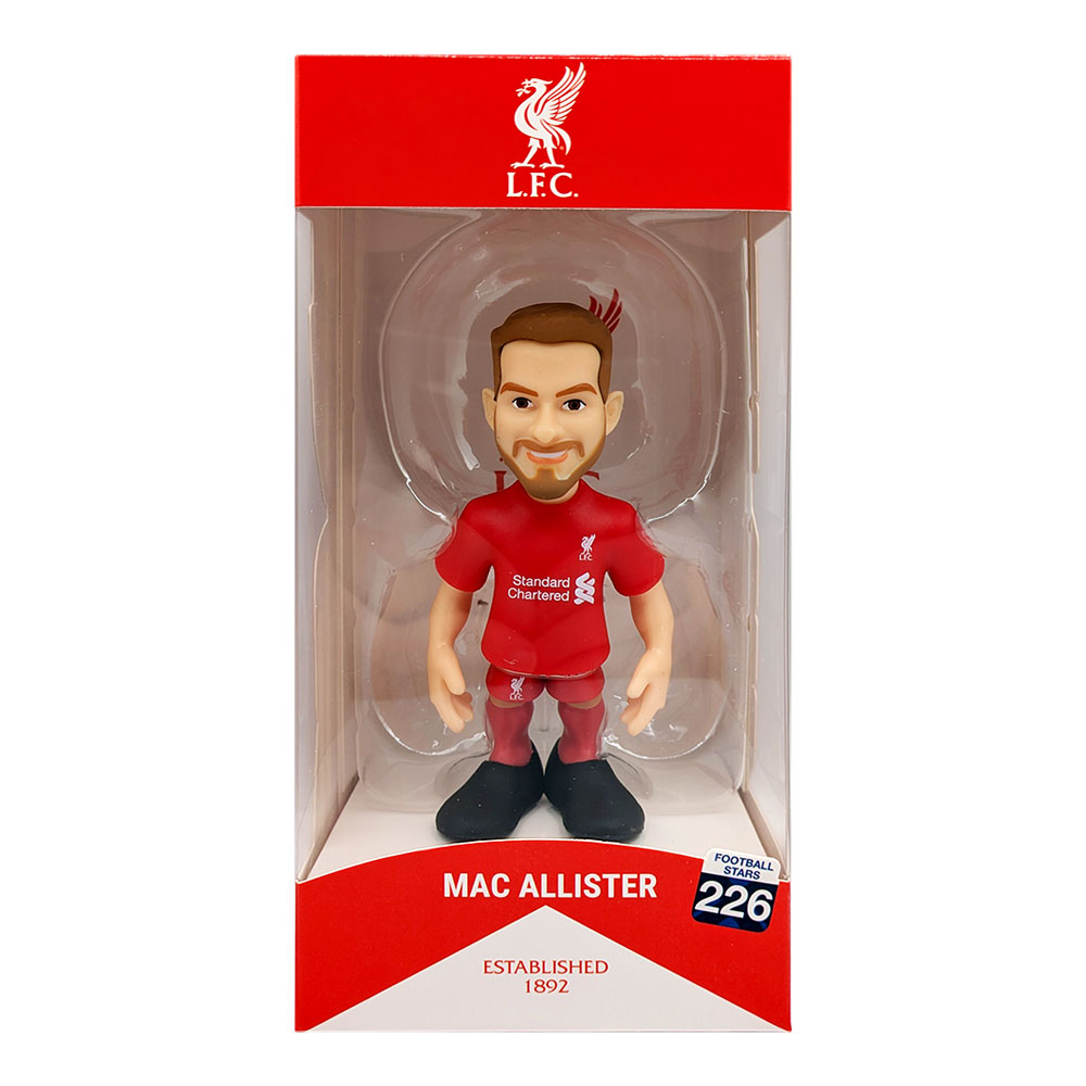 Minix Liverpool FC Football Stars 12cm Mac Allister official collectible figurine in red kit