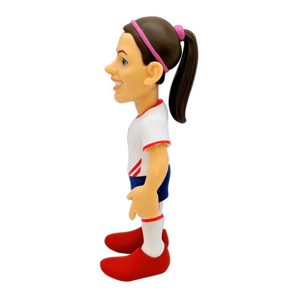 MINIX collectible figurine of Alex Morgan in USWNT red, white, and blue kit, 12 cm tall soccer collectible