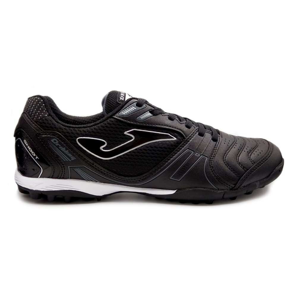 Joma Dribling Turf black and white adult turf soccer shoes with rubber studs for artificial grass and hard ground