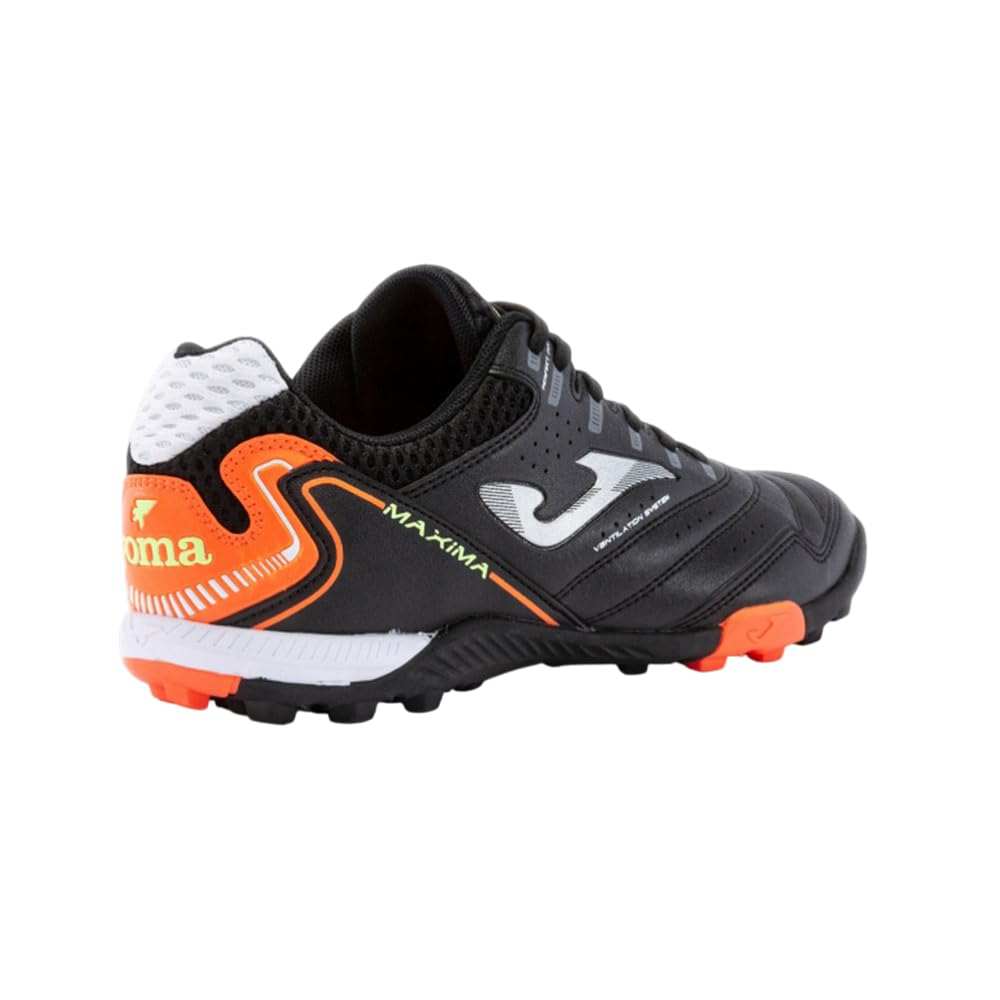 Joma Maxima Men's Turf soccer shoe lightweight breathable synthetic upper with high-traction rubber outsole for artificial grass