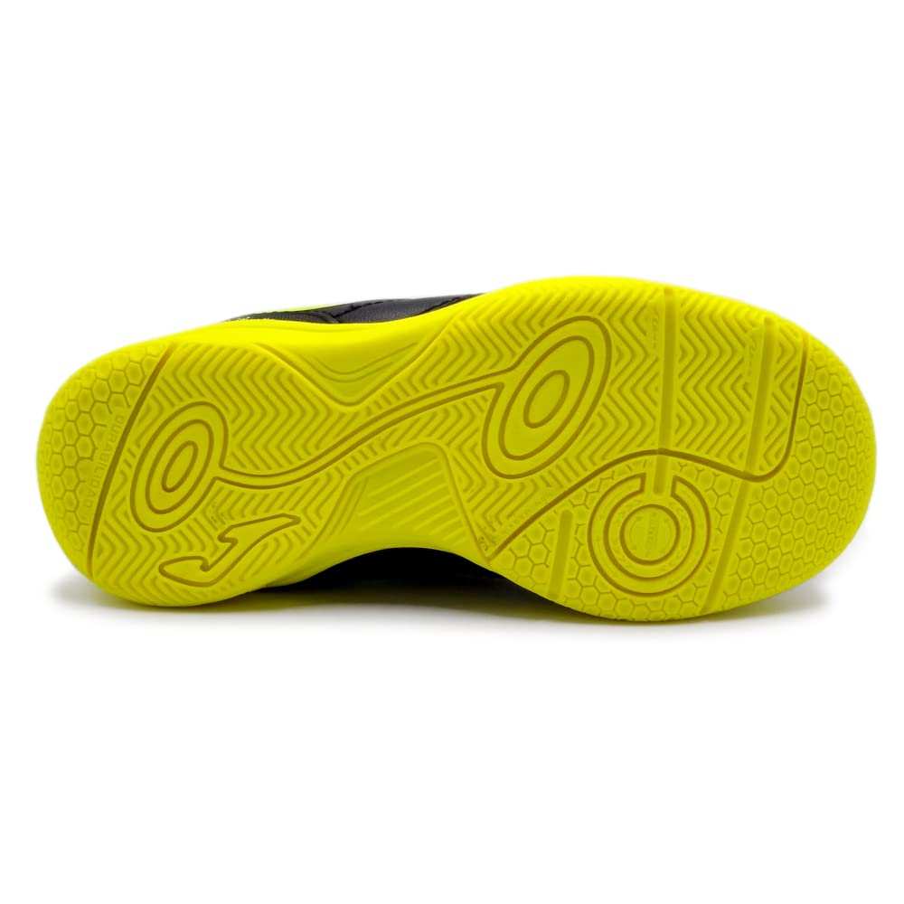 Joma Toledo Junior red indoor soccer shoes for kids with lightweight synthetic upper and non-marking sole