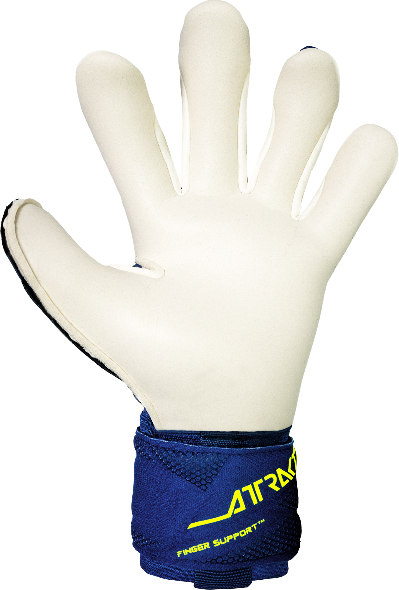 Reusch Attrakt Duo Finger Support goalkeeper gloves with Grip Duo latex and 3D control dots exclusive USA model