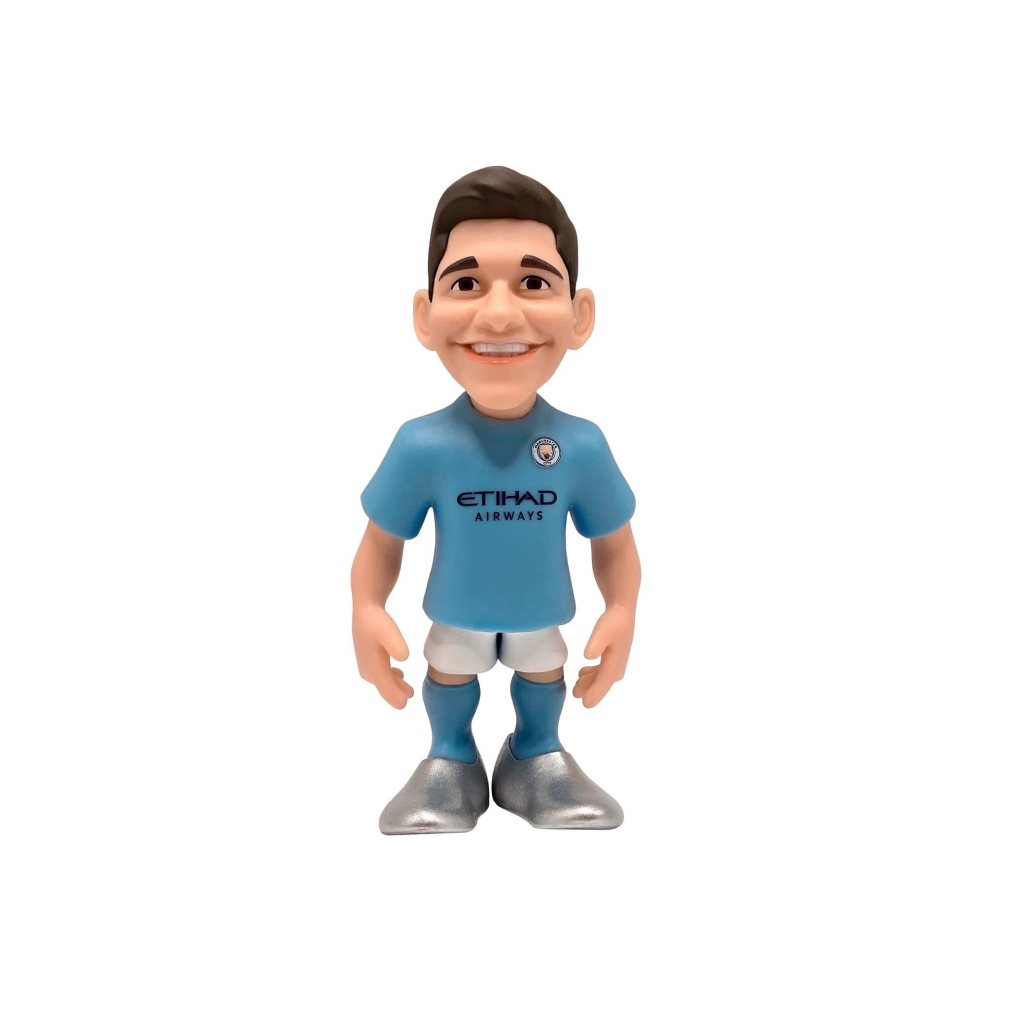 Minix Football Stars Julián Álvarez Manchester City 12cm collectible figurine in blue kit