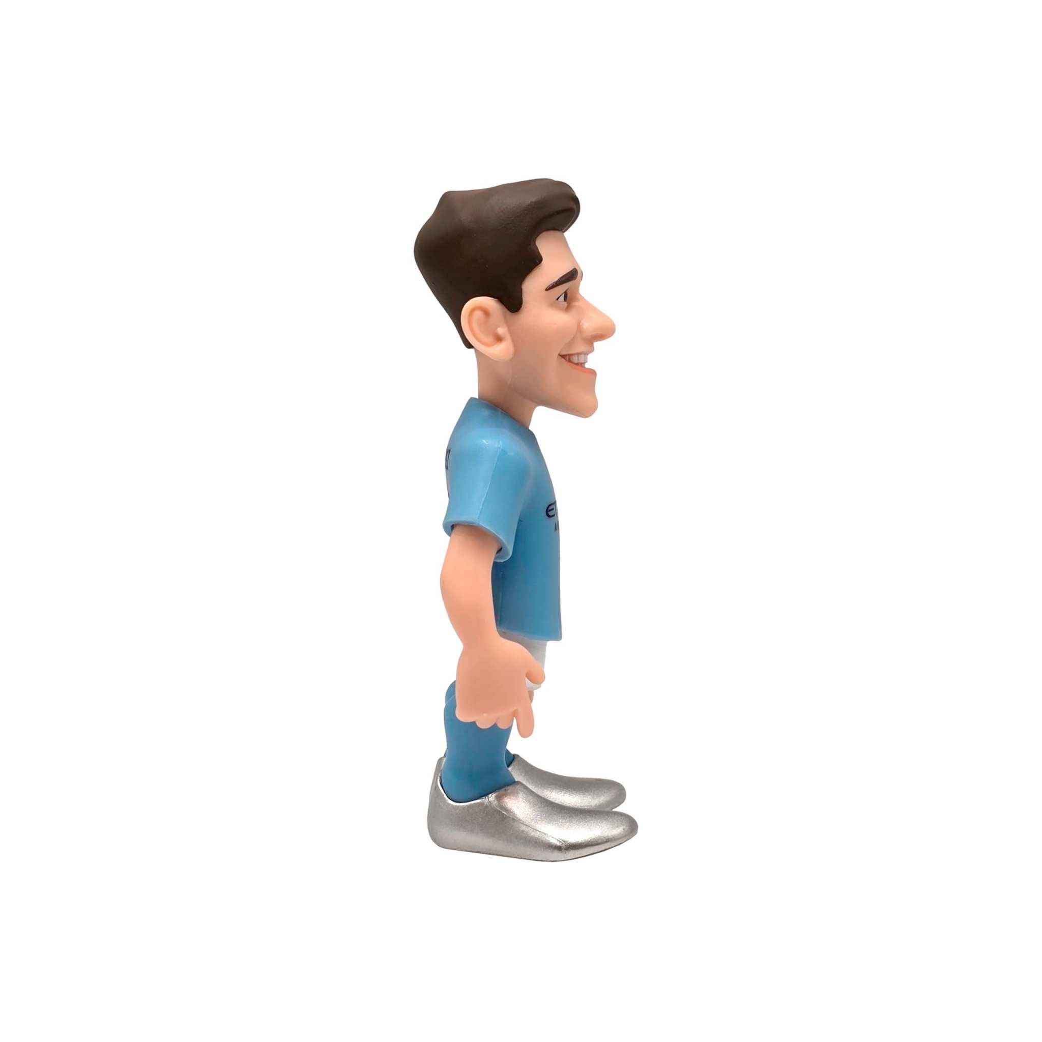 Minix Football Stars figurine of Julián Álvarez in Manchester City kit, 12cm collectible football statue
