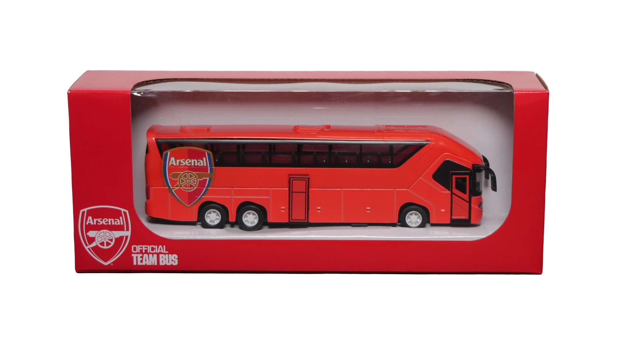Official Soccer Mini Bus Toy collectible replica with authentic team colors and detailed design