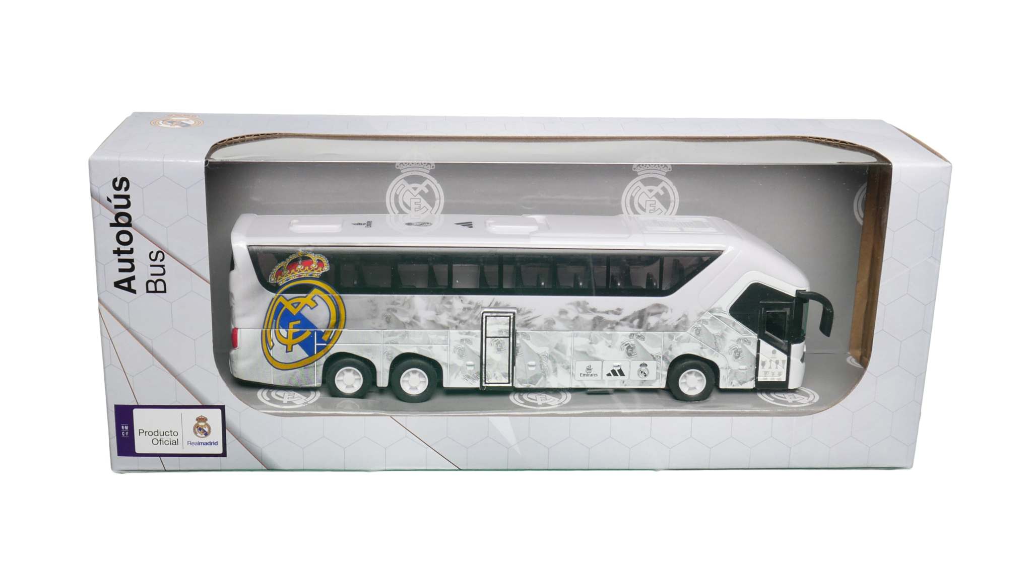 Official soccer Mini Bus Toy collectible with detailed team branding and die-cast construction