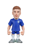 Minix Chelsea FC official 12cm collectible football figure in blue kit with detailed facial features and club logo