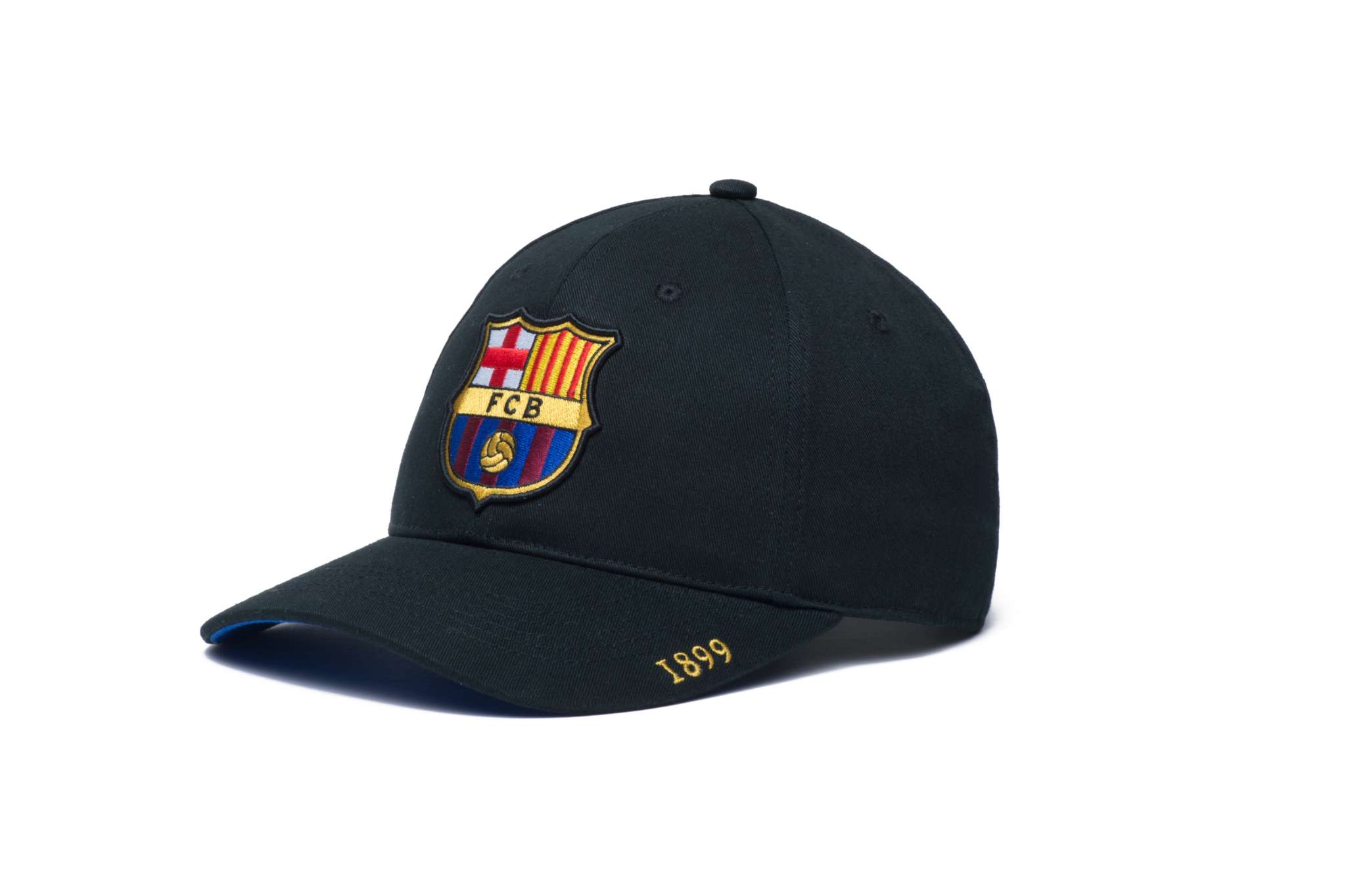 Fan Ink Officially Licensed FC Barcelona Adjustable Hat with embroidered crest and snapback closure