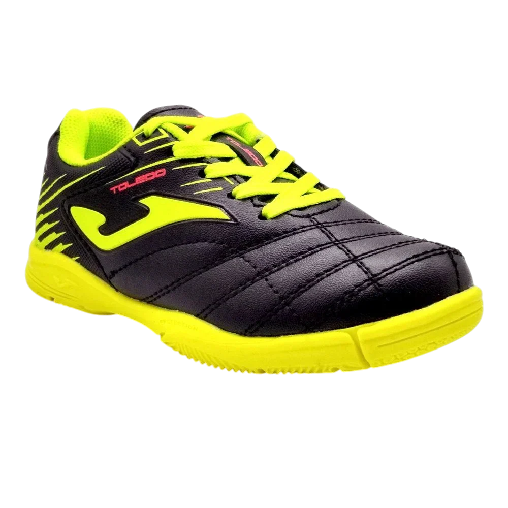 Joma Toledo Junior Indoor Soccer Shoes for kids with vibrant colors and excellent grip