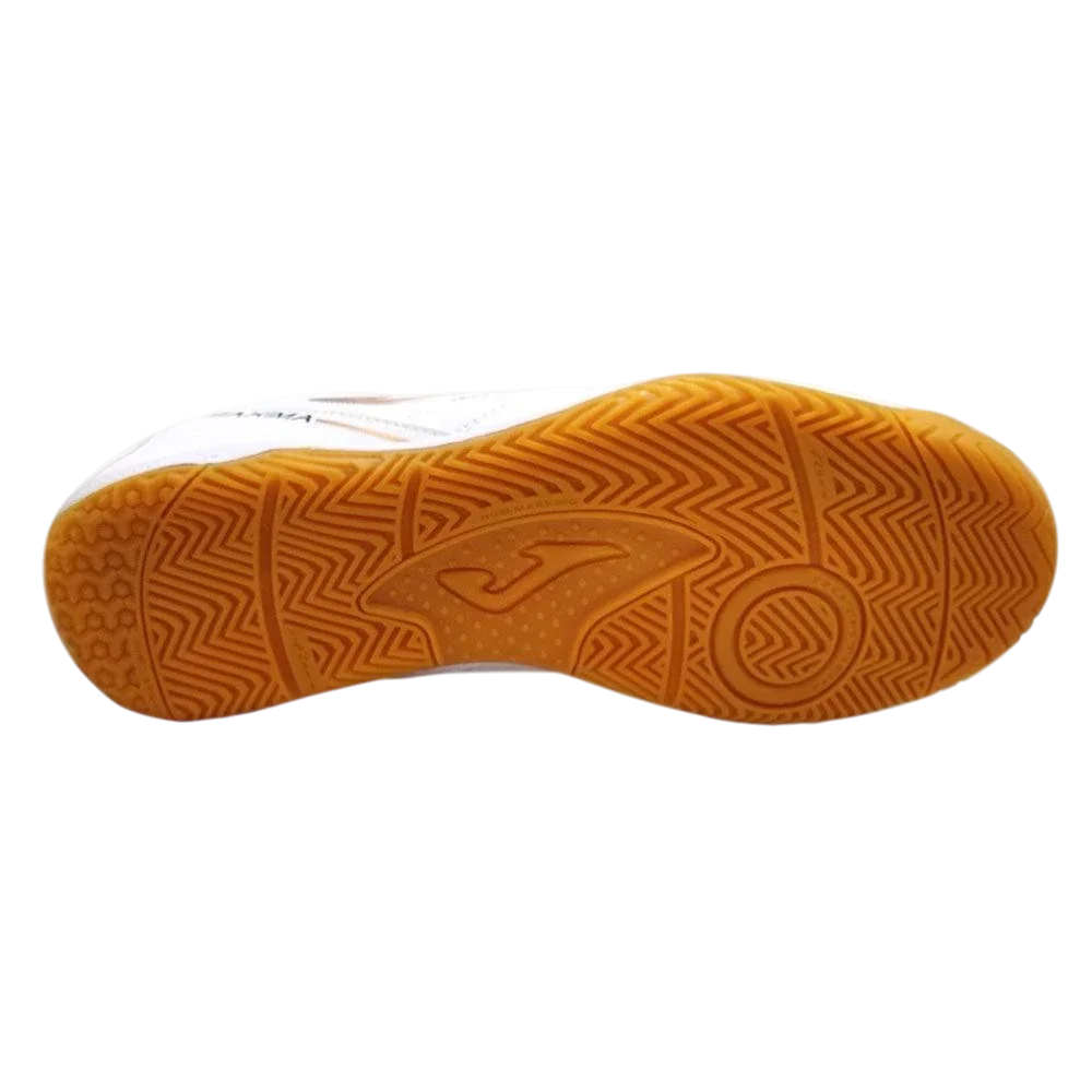 Joma Maxima indoor soccer shoes with lightweight breathable upper and non-marking rubber outsole for futsal players