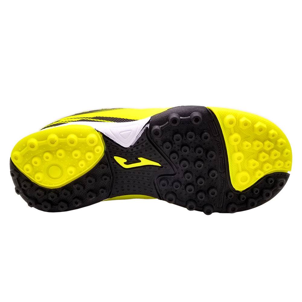 Joma Toledo Junior Kids Turf Soccer Shoes with durable outsole for excellent traction in bright colors.