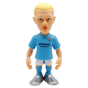 Minix Manchester City official collectibles figurines showcasing detailed Premier League football players in authentic club kits