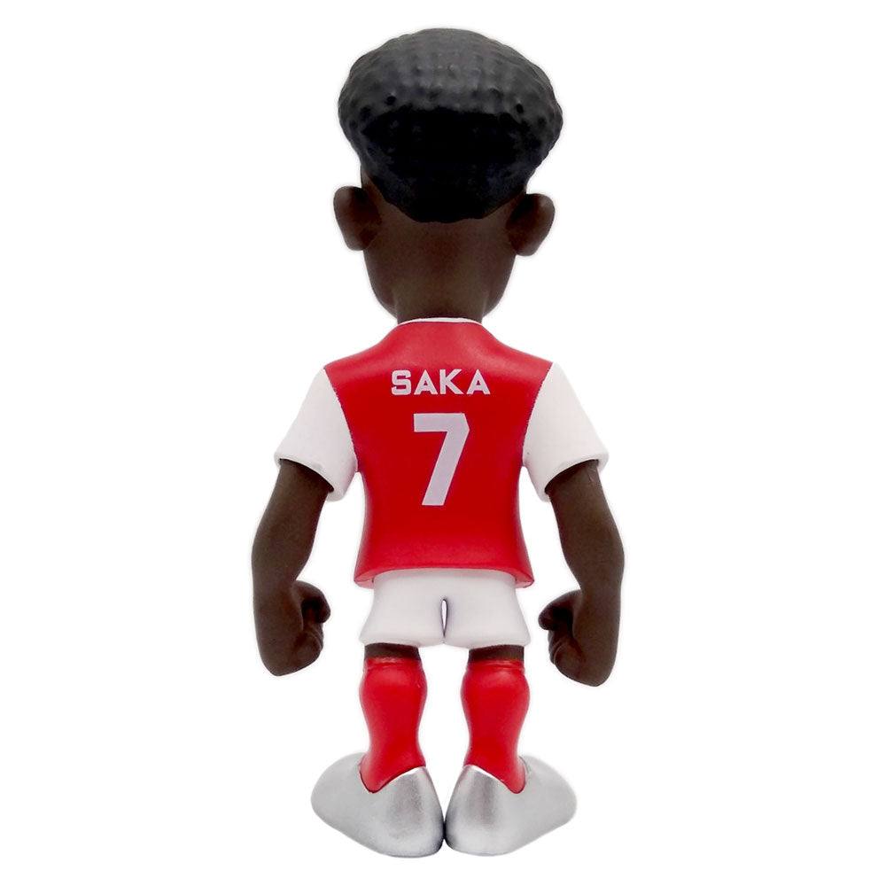 Minix Arsenal FC 12cm football figurine of player Saka in red and white kit, official collectible