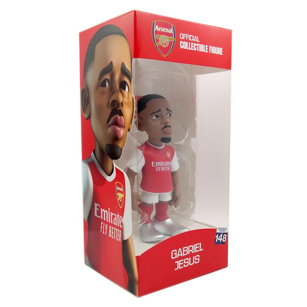 Minix Arsenal FC 12cm Gabriel Jesus football star figurine in official red and white kit collectible packaging