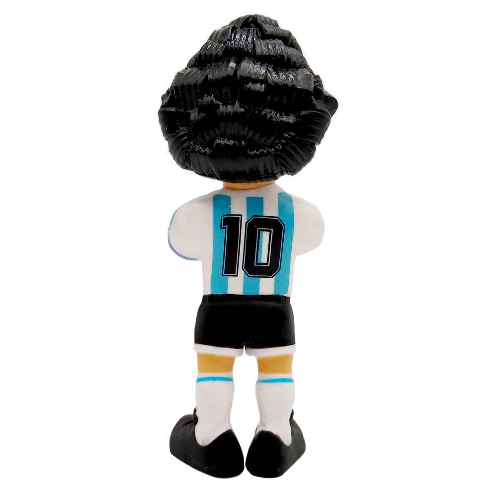 Minix Maradona collectible figurine wearing Argentina home kit with number 10 jersey, 12cm tall football legend model