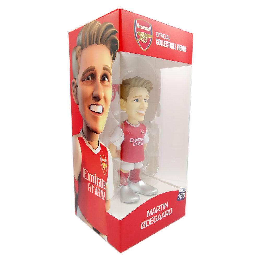 Minix Arsenal FC 12cm officially licensed football star figurine of Martin Ødegaard in authentic club kit collectible packaging