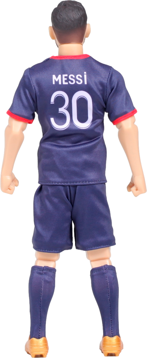 Sockers officially licensed 30cm tall Messi soccer hero figurine in blue uniform