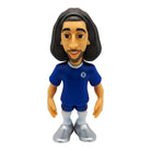 Minix Chelsea FC 12cm collectible football star figure in blue kit with long hair and silver boots