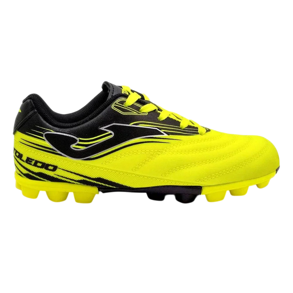 Joma Toledo junior molded soccer shoes with lightweight Fibertec upper and durable rubber outsole for youth players