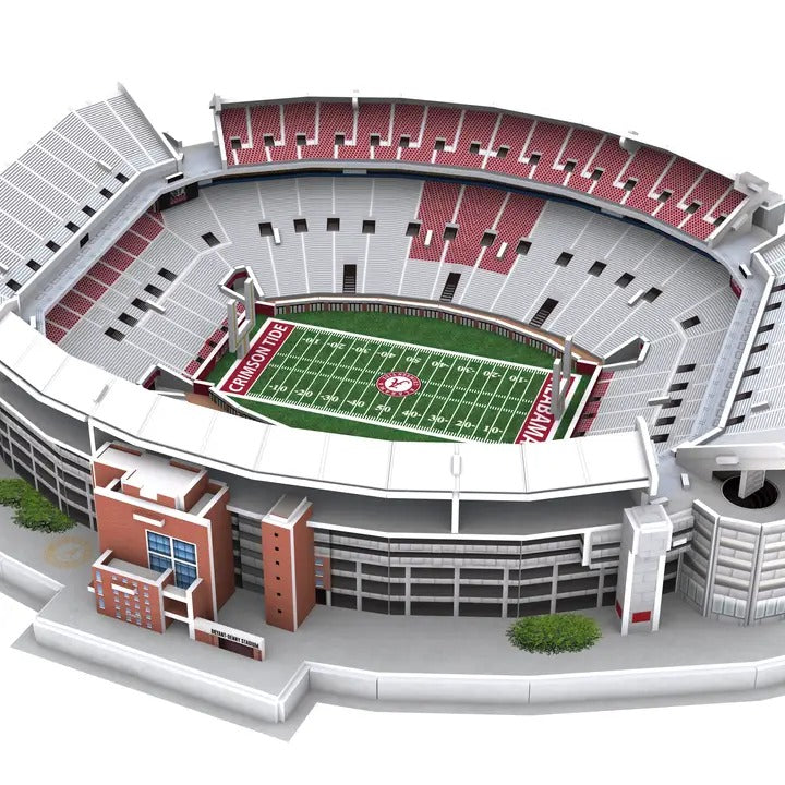 Bryant-Denny Stadium 3D puzzle interior view with Alabama football field