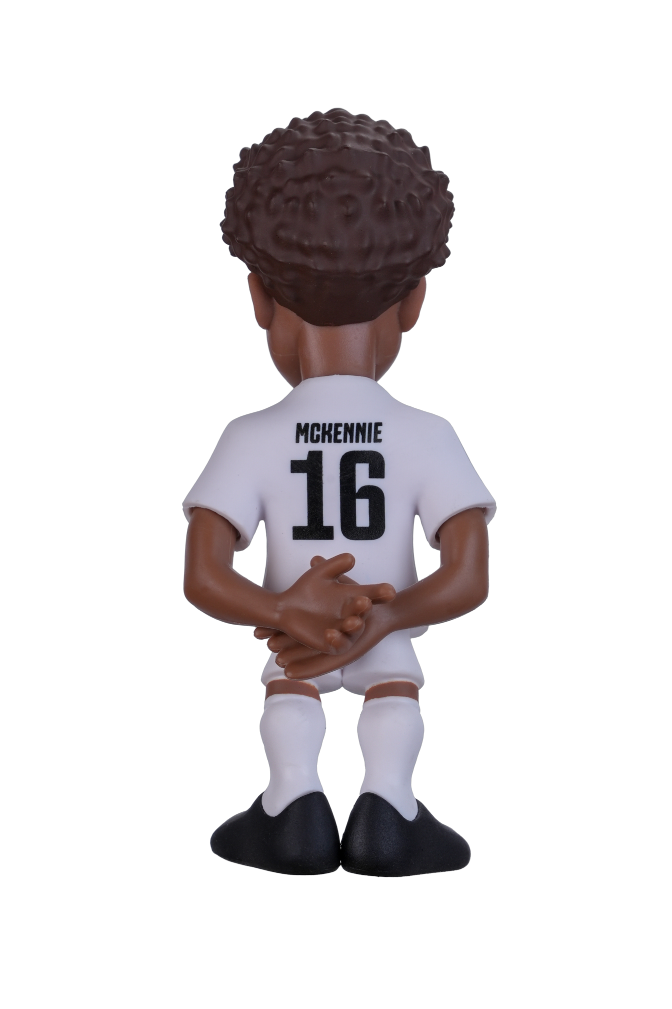 Juventus FC Minix collectible football figurine McKennie #16 in authentic club kit back view