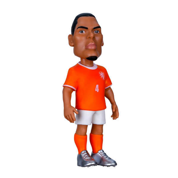 Minix Netherlands 5-Pack collectible football figurine wearing an orange Netherlands jersey, white shorts and orange socks