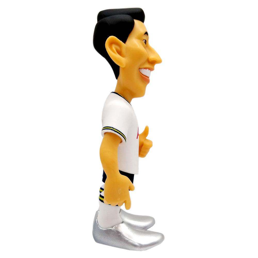 Minix Son Heung-min Tottenham Hotspur figurine with a black hairstyle, white kit, yellow trim and silver boots