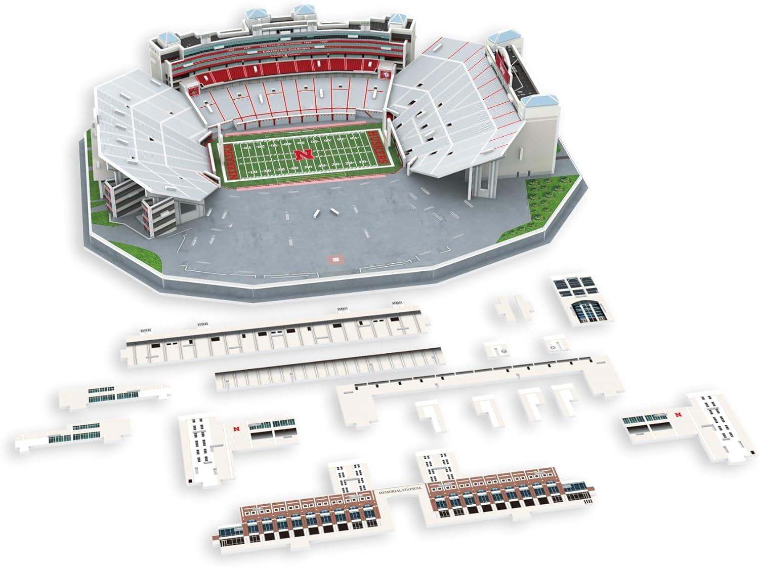 Nebraska Cornhuskers Memorial Stadium 3D puzzle replica