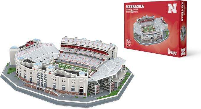 Nebraska Cornhuskers Memorial Stadium 3D puzzle model