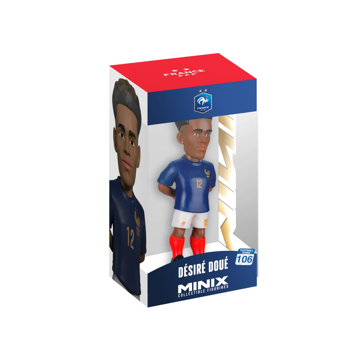 Minix Désiré Doué France national team collectible figurine 12cm in official football kit