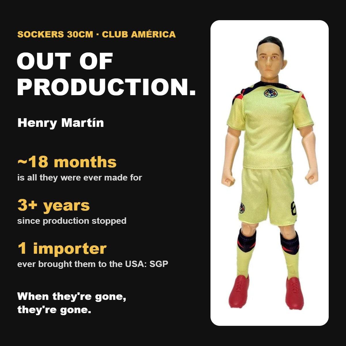 Sockers Henry Martín 30cm figure, out of production