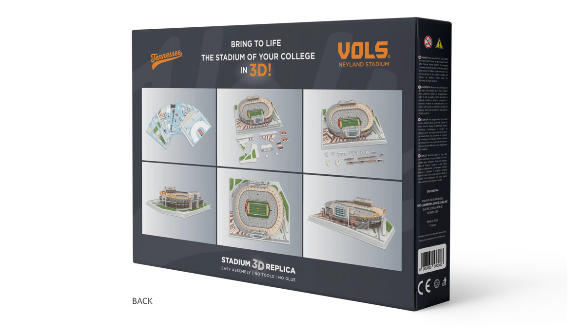 Tennessee Volunteers Neyland Stadium 3D Puzzle, 95-piece detailed college football stadium replica