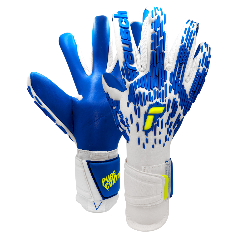 Reusch Pure Contact Freegel Duo goalkeeper gloves with DUO Latex grip and Airvent mesh for pro-level performance