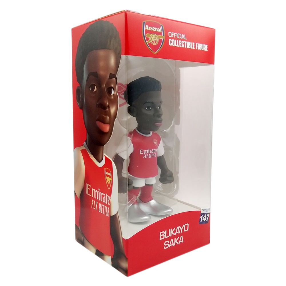 Minix Arsenal 12cm Bukayo Saka official licensed football star figurine collectible in red kit
