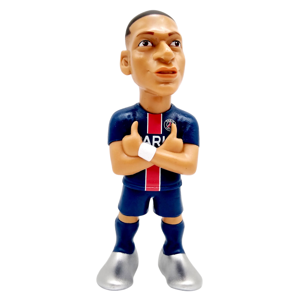 Minix Kylian Mbappé 12cm collectible figurine in Paris Saint-Germain kit with detailed design and PSG crest
