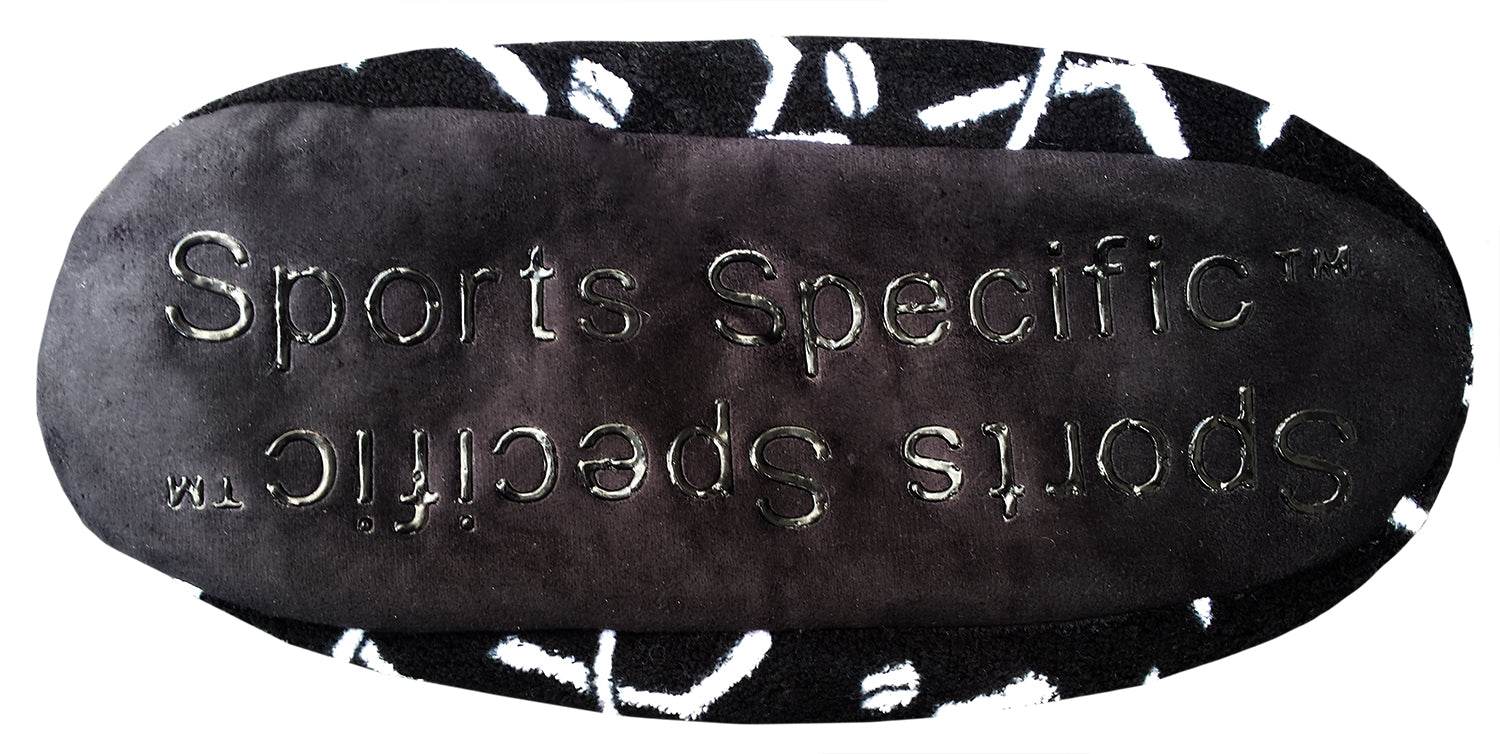 Sport Slippers Non-slip sole of Snoozies Hockey Slippers for hockey fans.